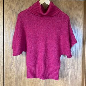 Only Sky Cardinal Cable Knit Short Sleeve Sweater Size S